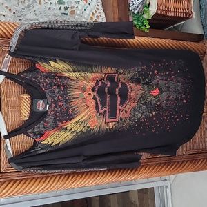 Harley Davidson Cold Shoulder Top 2X
